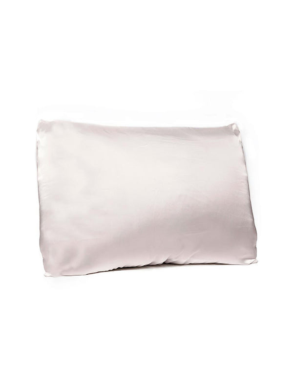 Dual-Sided Silk and Bamboo Pillowcase - Blush-BELLA-Over the Rainbow