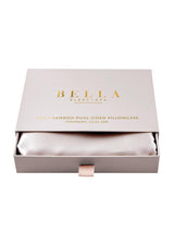 Dual-Sided Silk and Bamboo Pillowcase - Lilac Ash-BELLA-Over the Rainbow