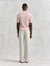 Naples Knit Polo - Pink-Wax London-Over the Rainbow