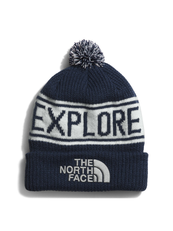 Retro TNF Pom Beanie - Summit Navy-The North Face-Over the Rainbow