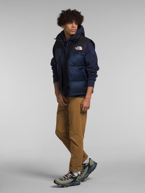 1996 Retro Nuptse Vest - Summit Navy-The North Face-Over the Rainbow