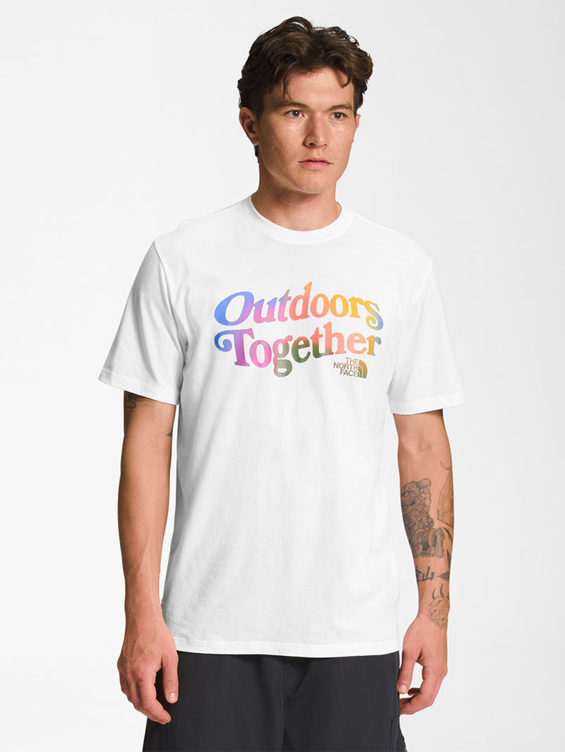 Pride T-Shirt - White-The North Face-Over the Rainbow