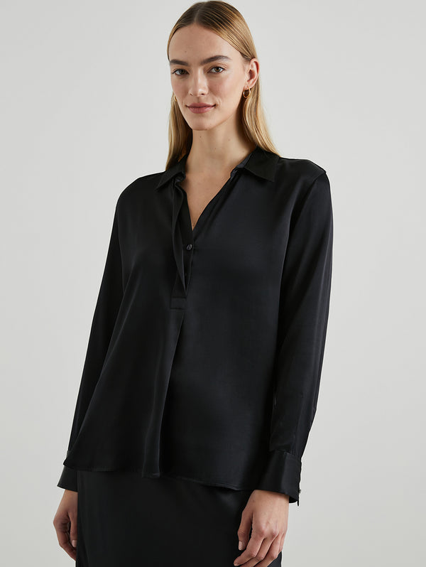 Nissa Shirt - Black-Rails-Over the Rainbow