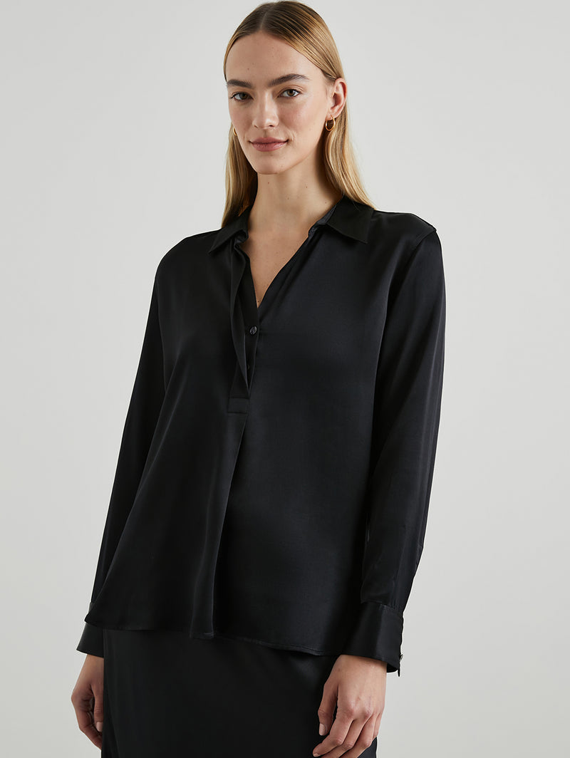 Nissa Shirt - Black-Rails-Over the Rainbow