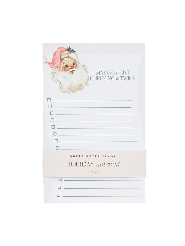 Vintage Santa Notepad-SWEET WATER DECOR-Over the Rainbow