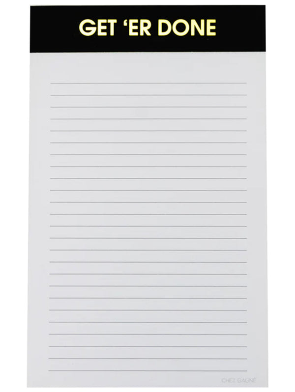 Get Er Done Notepad-CHEZ GAGNE LETTERPRESS-Over the Rainbow