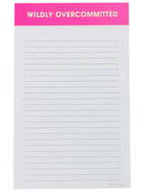 Wildly Overcommitted Notepad-CHEZ GAGNE LETTERPRESS-Over the Rainbow