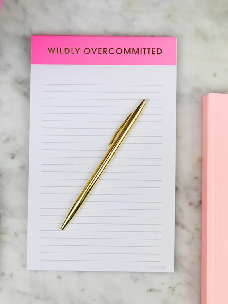 Wildly Overcommitted Notepad-CHEZ GAGNE LETTERPRESS-Over the Rainbow