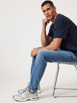 Steve Athletic Jean - Mid Brushed Classic Blue