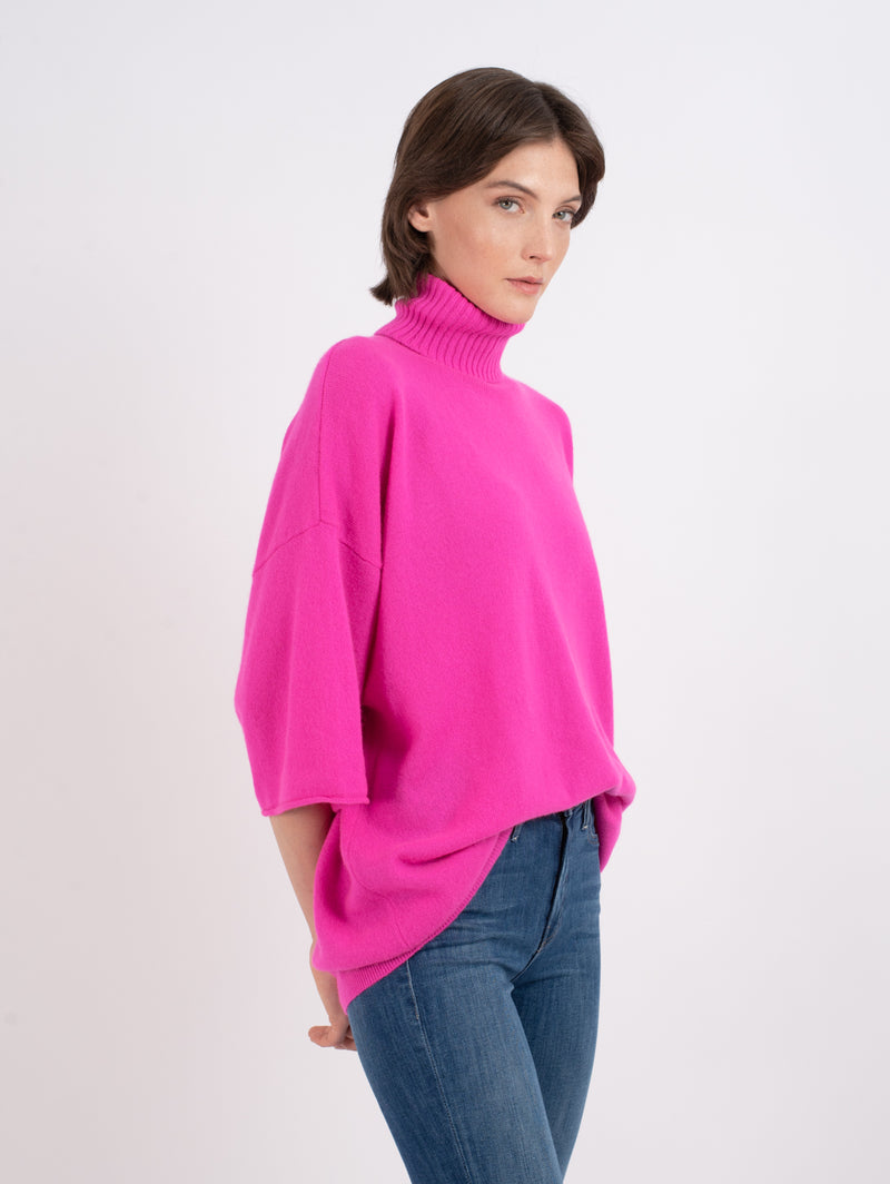 Nash Roll Neck Sweater-CRUSH-Over the Rainbow