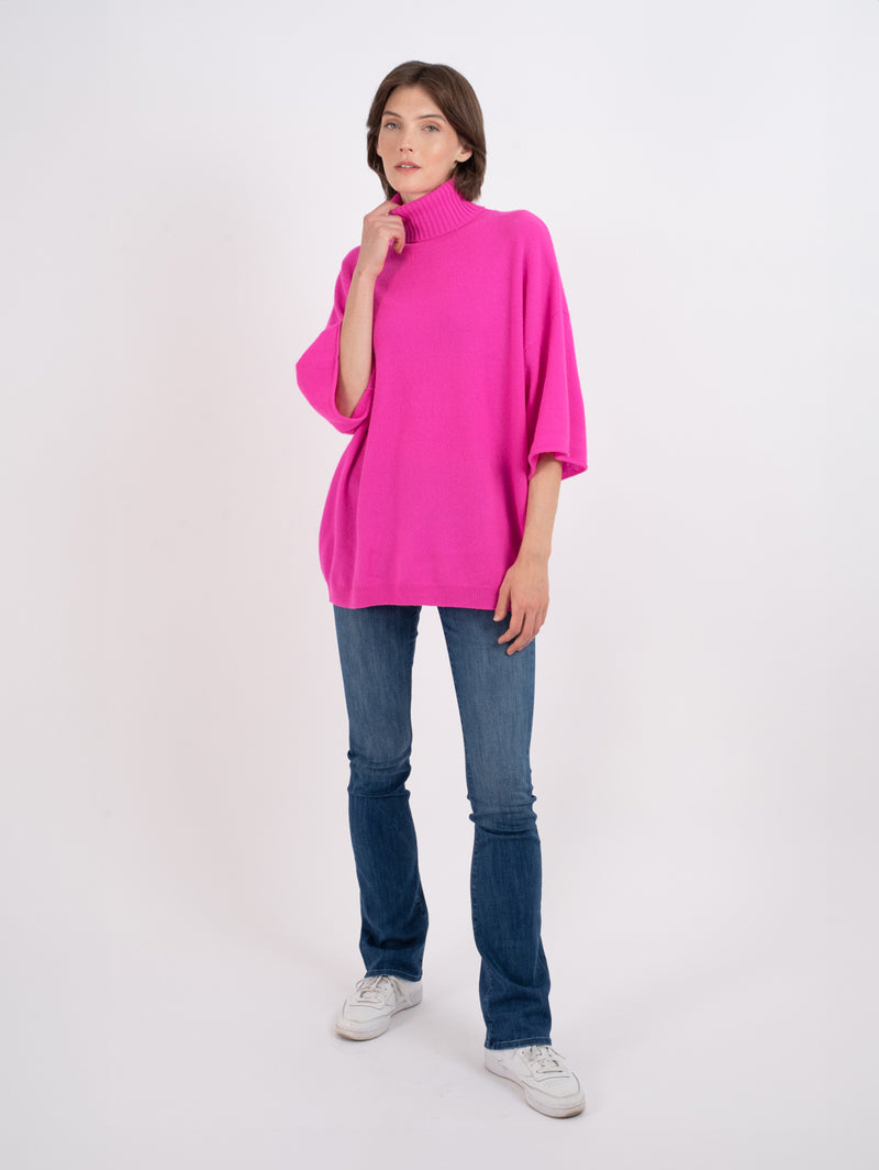 Nash Roll Neck Sweater-CRUSH-Over the Rainbow