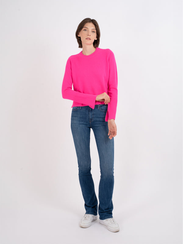 Boxy Crew Sweater-AUTUMN CASHMERE-Over the Rainbow