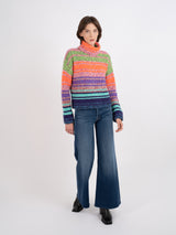 Gradient Cowl Neck Sweater - Bright-AUTUMN CASHMERE-Over the Rainbow