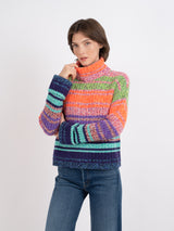 Gradient Cowl Neck Sweater - Bright-AUTUMN CASHMERE-Over the Rainbow