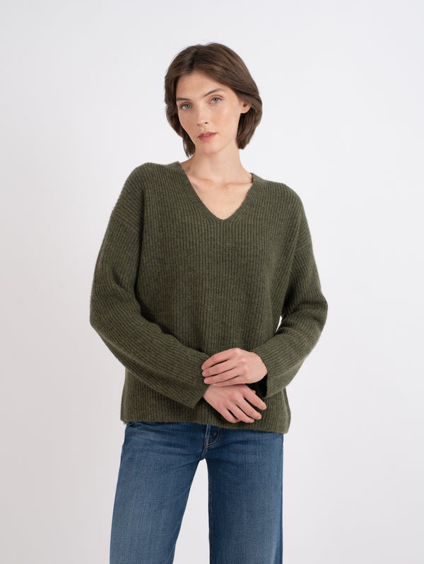 V Neck Sweater-Patrick Assaraf-Over the Rainbow