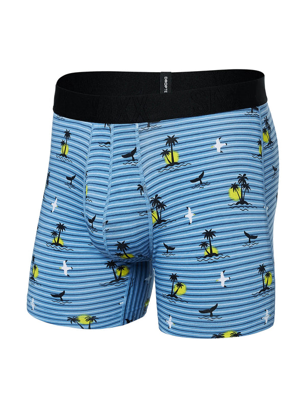 Droptemp Cooling Cotton Boxer Brief - Offshore Breeze Blue-SAXX-Over the Rainbow