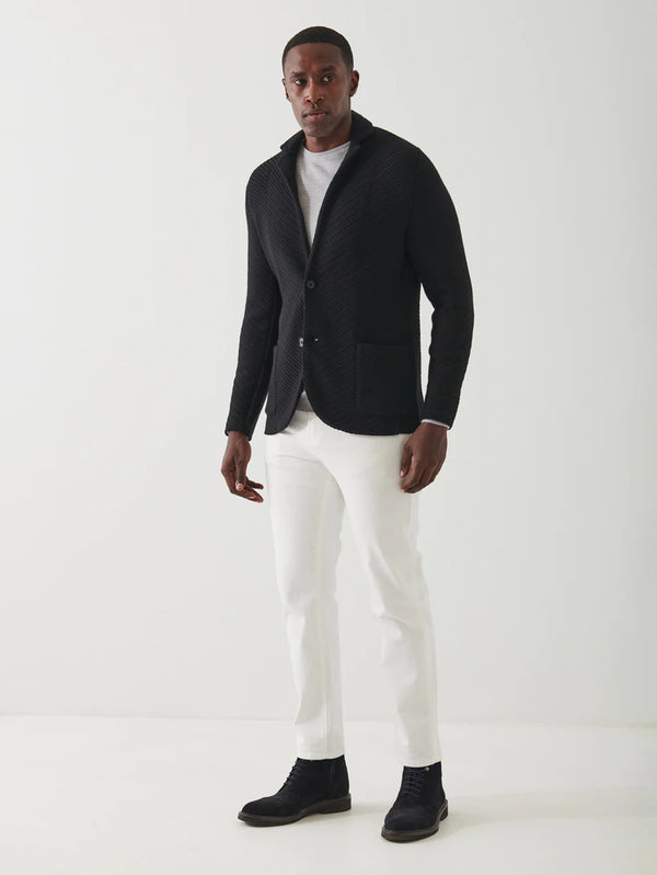 Knit Sweater Jacket - Black-Patrick Assaraf-Over the Rainbow