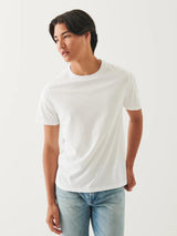 Organic High Neck T-Shirt - White