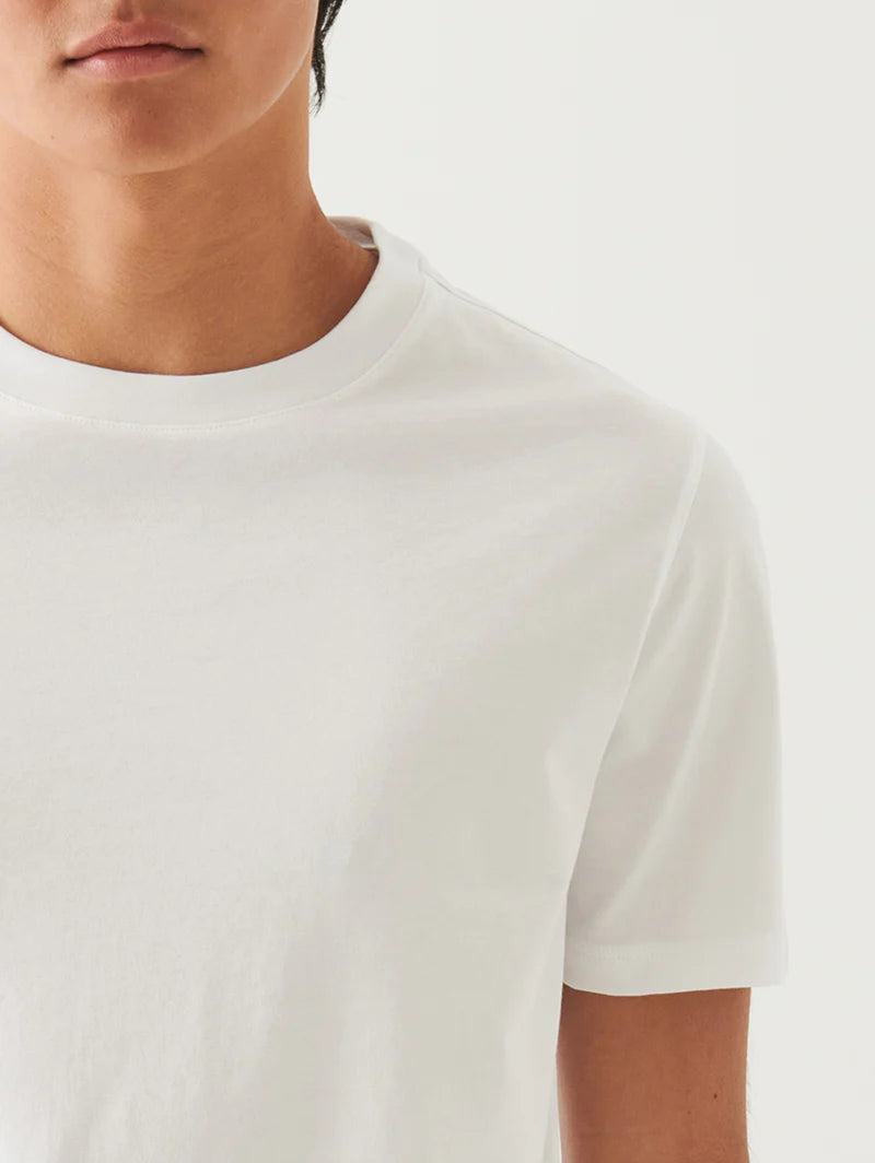 Organic High Neck T-Shirt - White