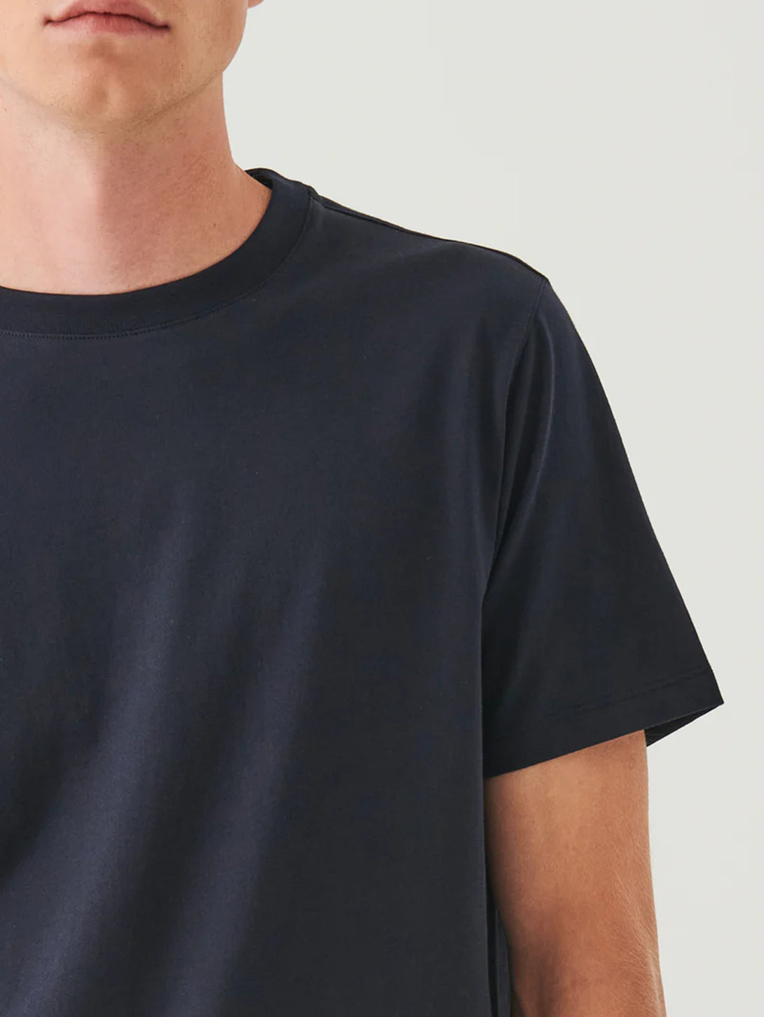 Organic High Neck T-Shirt - Midnight-Patrick Assaraf-Over the Rainbow