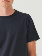 Organic High Neck T-Shirt - Midnight-Patrick Assaraf-Over the Rainbow