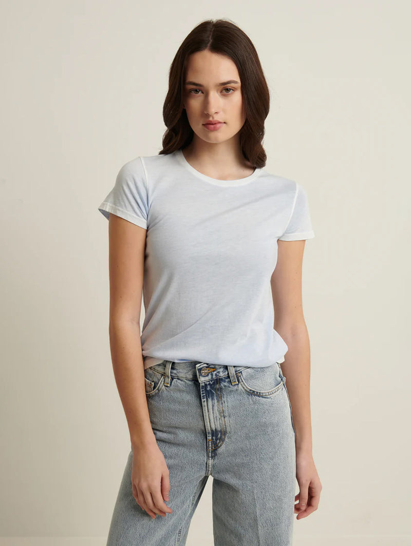 Reverse Spray Pima Tee - Powder Blue
