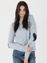 Philippa Heart Patch Sweater - Blue-LYLA+LUXE-Over the Rainbow