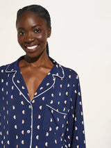 Gisele Printed PJ Set - Navy-EBERJEY-Over the Rainbow