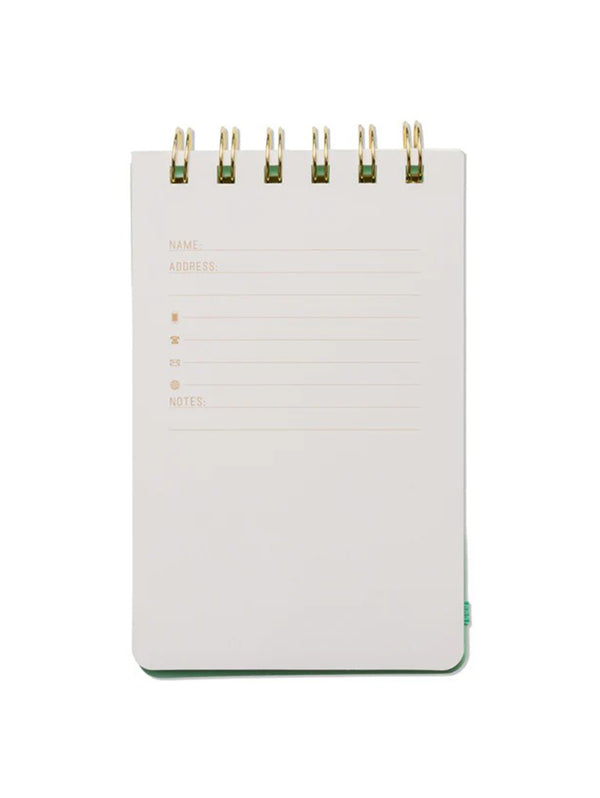 Leaf Me Alone Wire Notepad - Green-DESIGN WORKS INK-Over the Rainbow