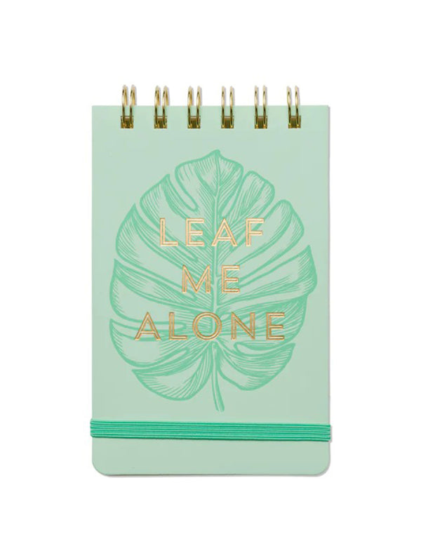 Leaf Me Alone Wire Notepad - Green-DESIGN WORKS INK-Over the Rainbow