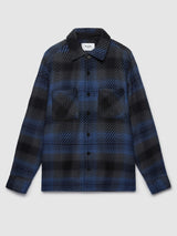Whiting Shirt - Dusk Navy Check-Wax London-Over the Rainbow