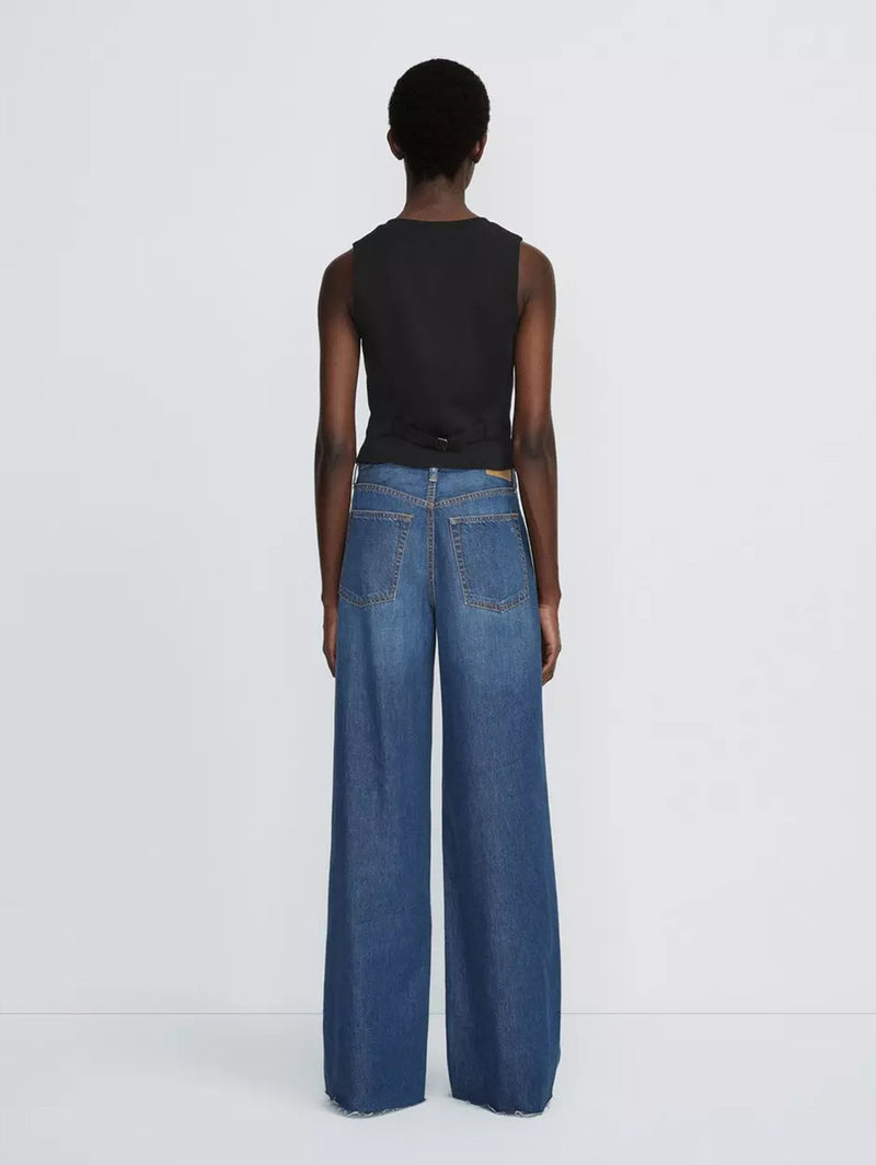 Priya Crepe Vest - Black-RAG + BONE-Over the Rainbow