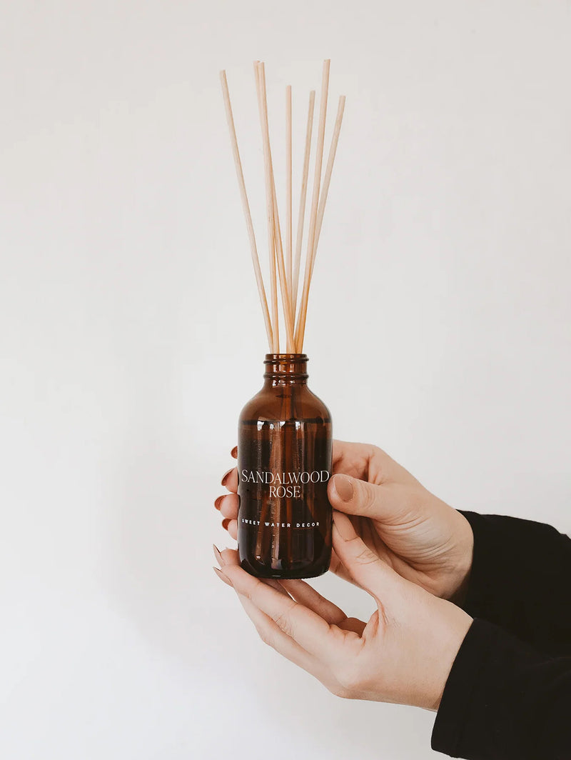 Amber Reed Diffuser - Sandalwood Rose-SWEET WATER DECOR-Over the Rainbow