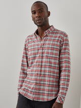 Reid Shirt - Scarlet Charcoal White-Rails-Over the Rainbow