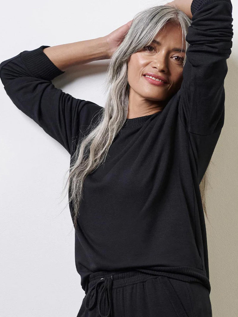 Supersoft Pullover - Black-SPLENDID-Over the Rainbow