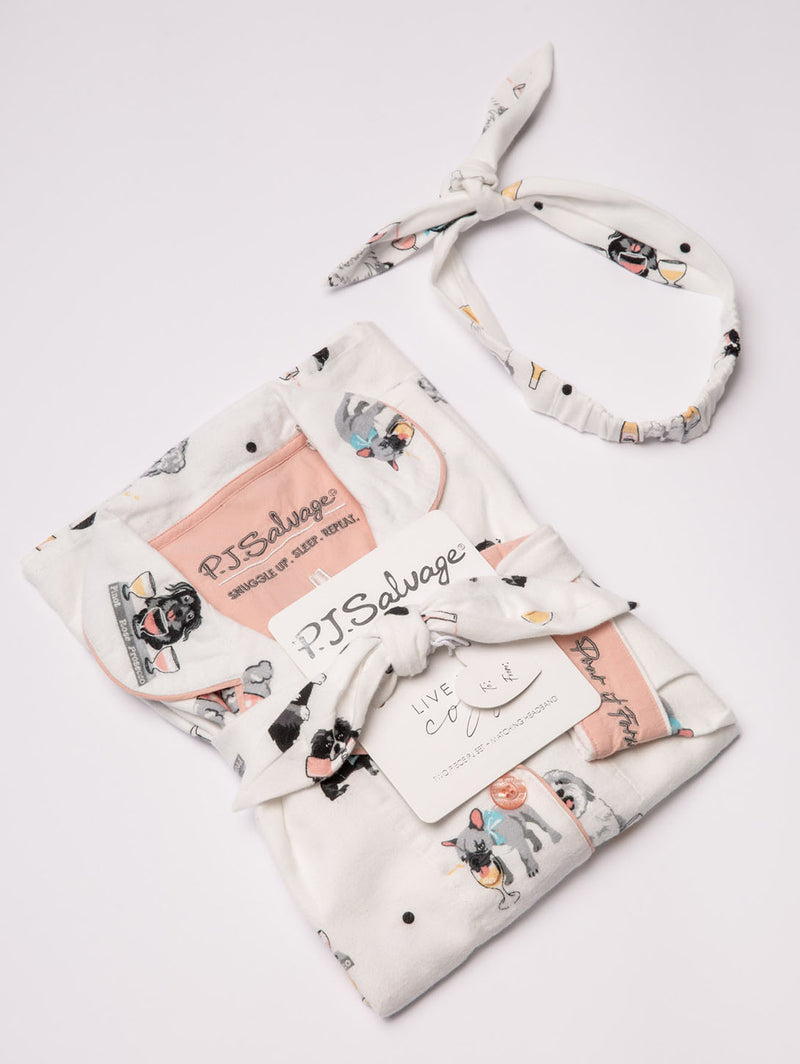 Pour It Forward PJ Set - Ivory-PJ Salvage-Over the Rainbow