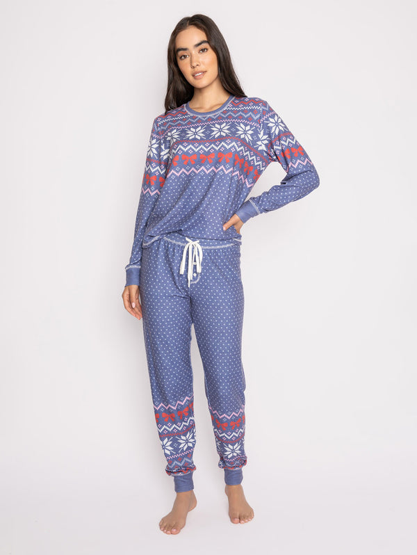 Cozy Vibes PJ Set - Dark Peri-PJ Salvage-Over the Rainbow