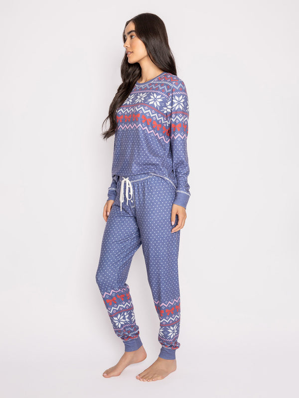 Cozy Vibes PJ Set - Dark Peri-PJ Salvage-Over the Rainbow