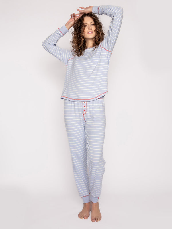 Mountain Mama PJ Set - Blue Mist-PJ Salvage-Over the Rainbow