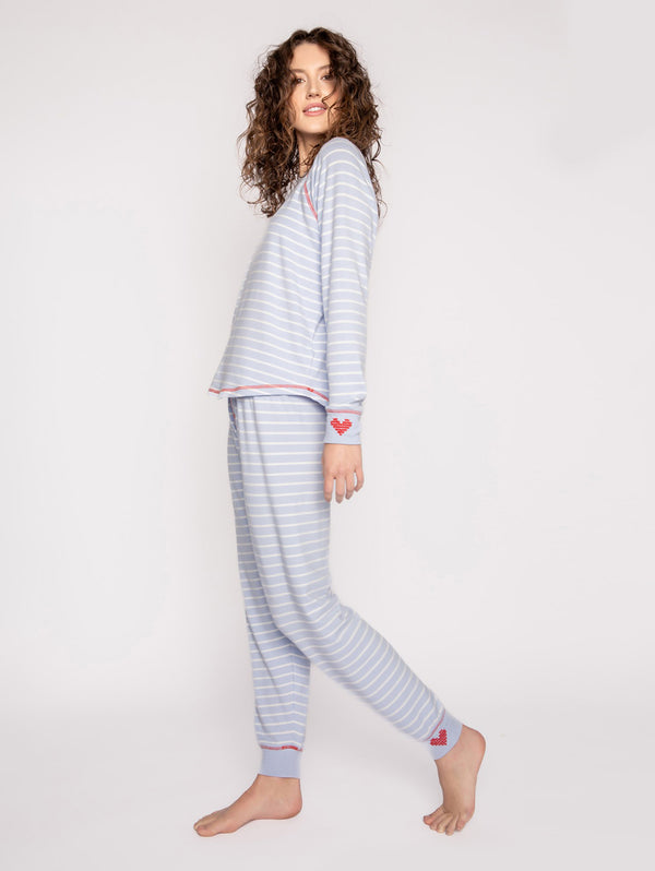 Mountain Mama PJ Set - Blue Mist-PJ Salvage-Over the Rainbow