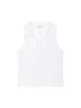Roberta Collared Tank - Optic White