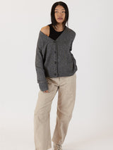 Roman Cardigan - Dark Grey-LYLA+LUXE-Over the Rainbow