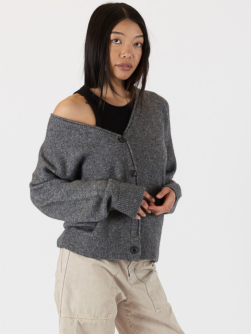 Roman Cardigan - Dark Grey-LYLA+LUXE-Over the Rainbow
