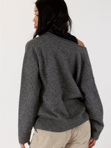 Roman Cardigan - Dark Grey-LYLA+LUXE-Over the Rainbow