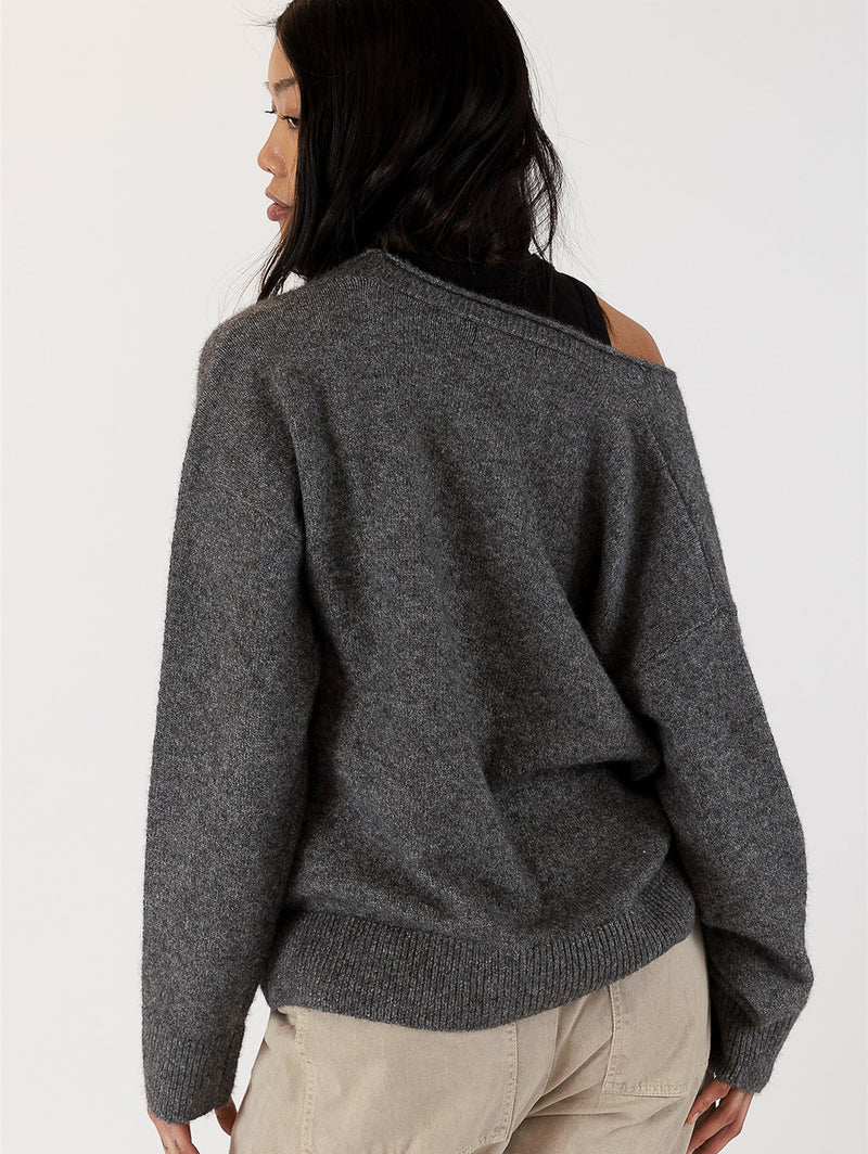 Roman Cardigan - Dark Grey-LYLA+LUXE-Over the Rainbow