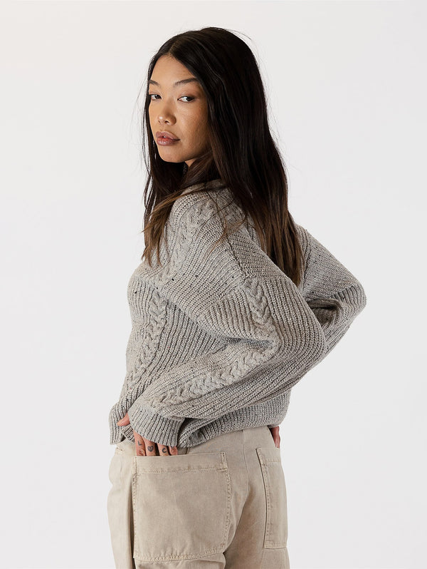 Rome Cardigan - Grey/Oat-LYLA+LUXE-Over the Rainbow