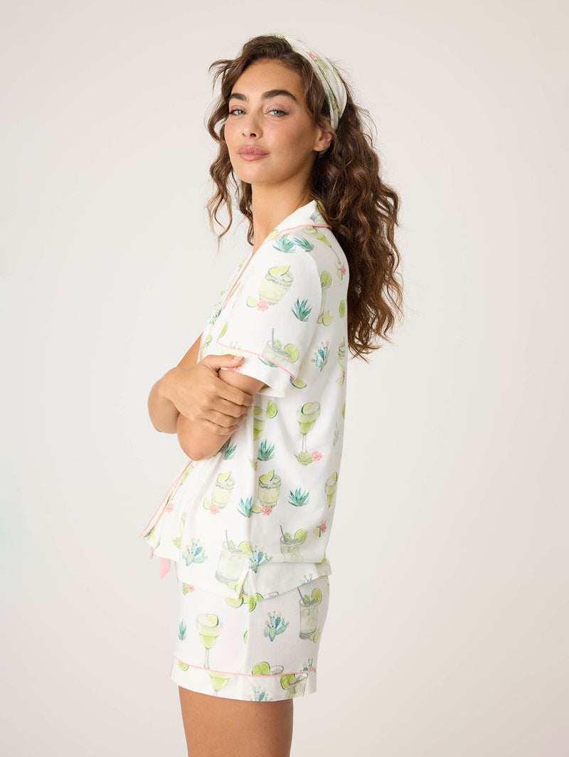 Limes & Sunshine PJ Set - Ivory