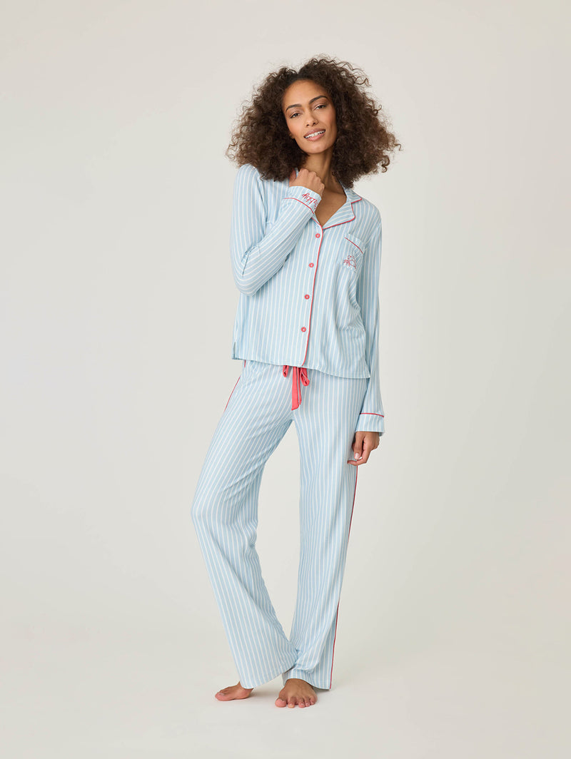 Maritime Lounge Pj Set - Blue Haze-PJ Salvage-Over the Rainbow