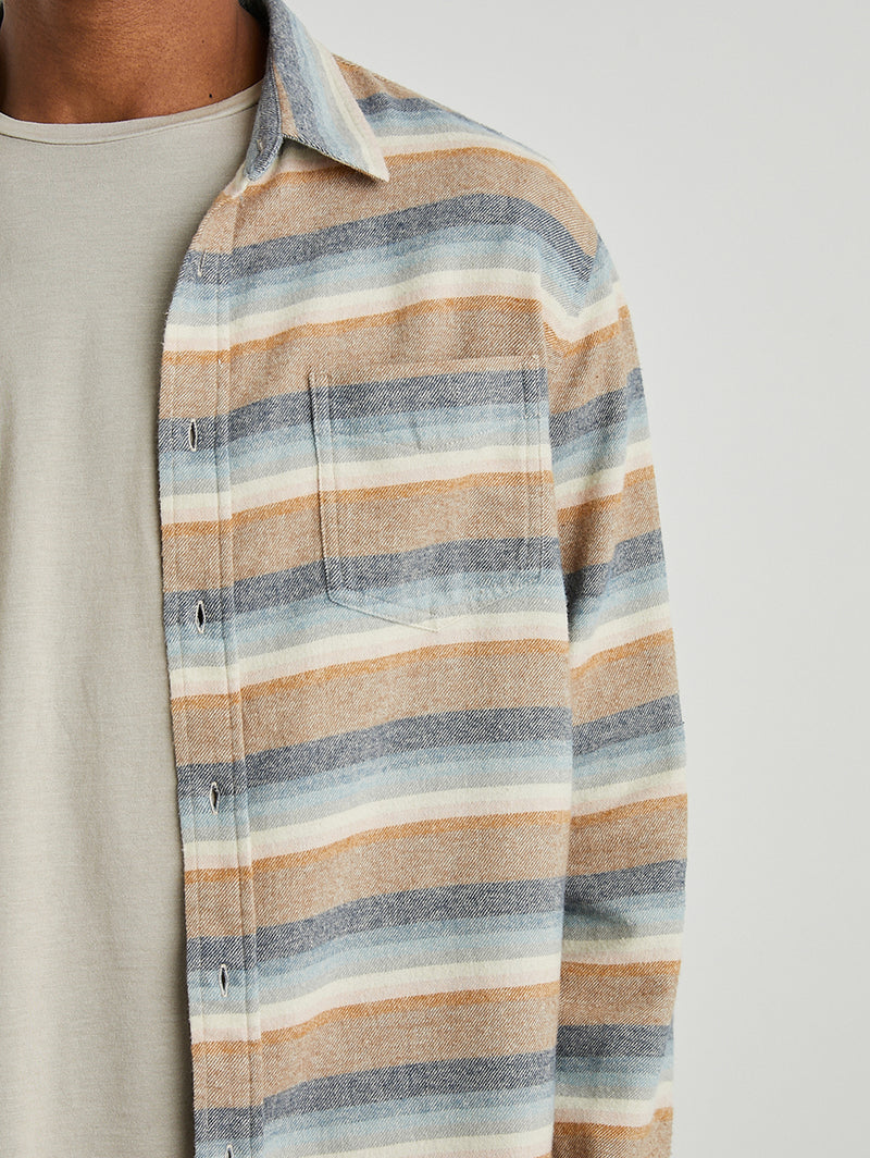 Runson Shirt - Santa Fe Stripe-Rails-Over the Rainbow