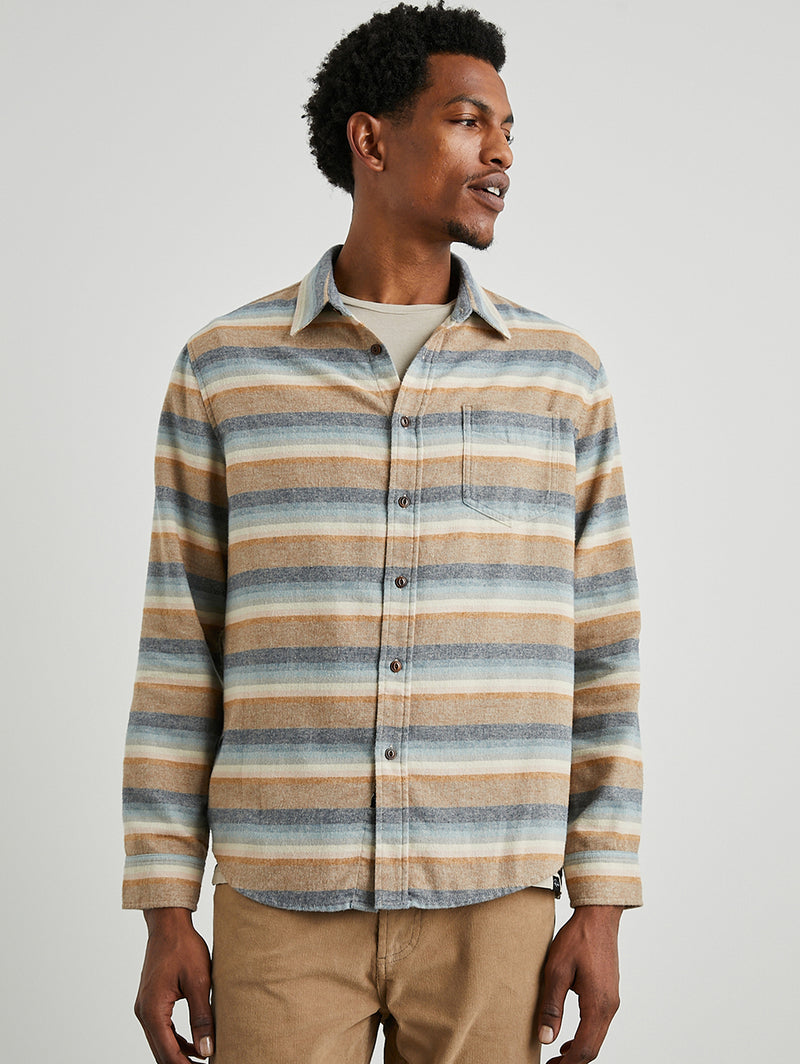 Runson Shirt - Santa Fe Stripe-Rails-Over the Rainbow